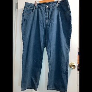 Shein Plus high waist straight leg denim